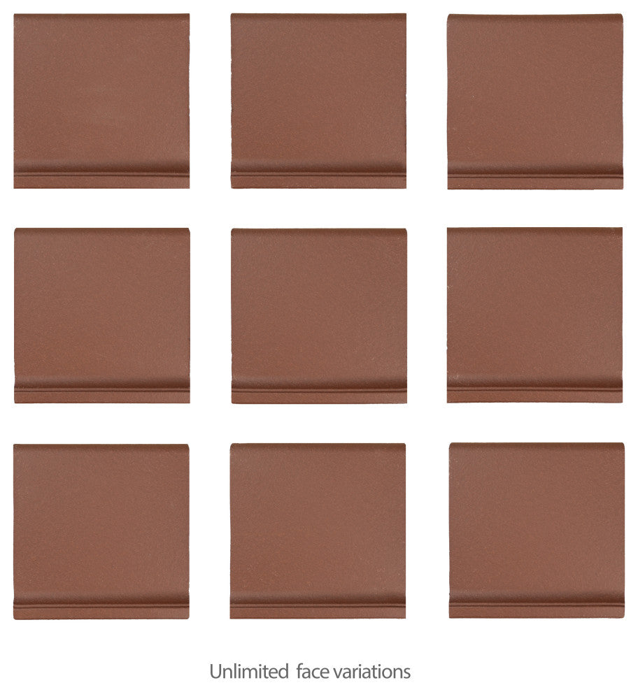 Quarry Cove Base Red II Ceramic Floor and Wall Trim