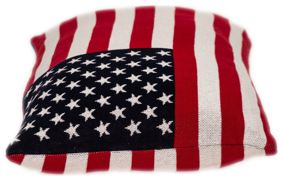 American Flag Lumbar Throw Pillow