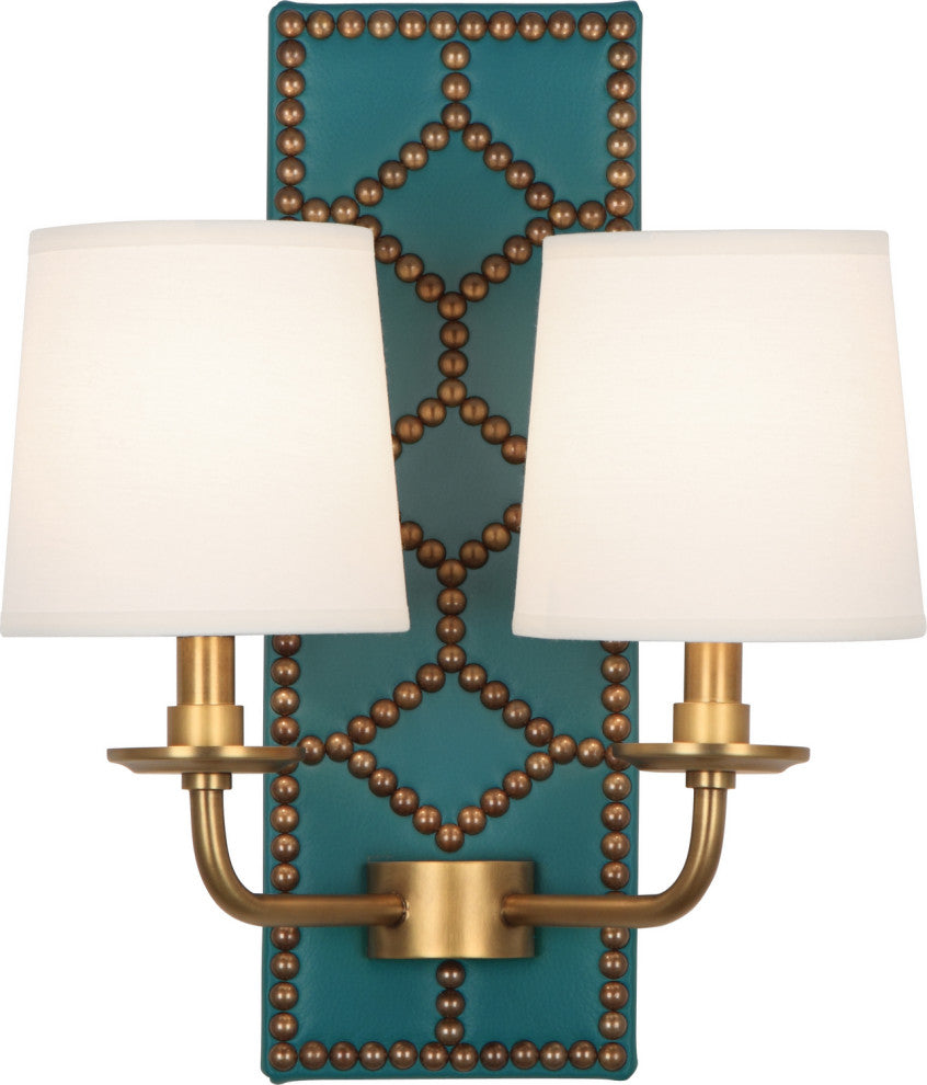 Robert Abbey RA-1033 2-Light Wall Sconce, Williamsburg Lightfoot