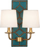 Robert Abbey RA-1033 2-Light Wall Sconce, Williamsburg Lightfoot