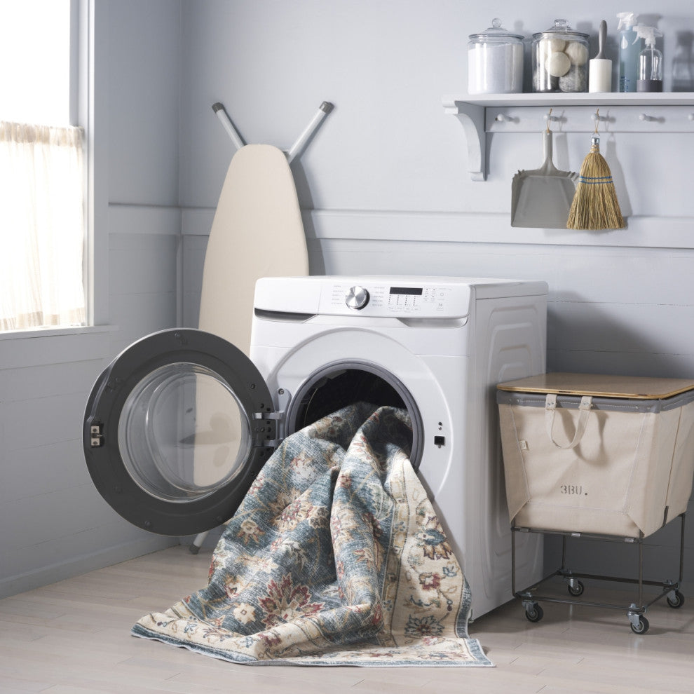 Safavieh Martha Stewart MSRW112 Rug Machine-Washable, Green/Beige, 8'x10'