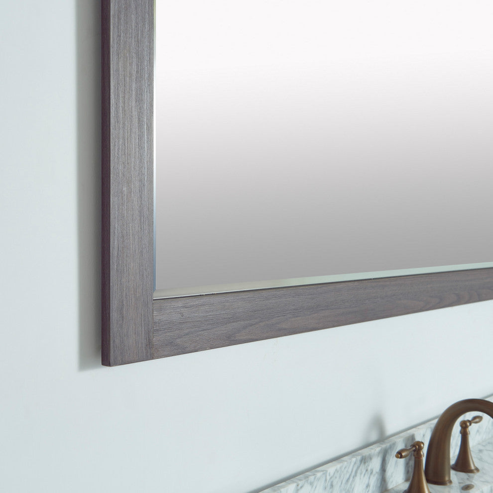 Cortes Rectangular Wall Mount Mirror, Suleiman Oak, 60"