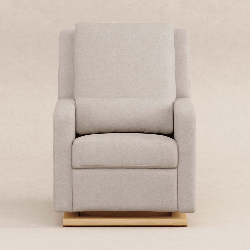 Sigi Electronic Recliner and Glider, Boucle With USB port, Performance Beach Eco-Weave