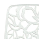 LeisureMod Devon Outdoor Dining Set with Glass Table and 2 Chairs, White