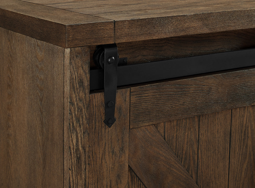 Avondale 80" TV Console Barn Door Entertainment