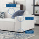 Sectional Sofa Set, Fabric, White, Modern, Living Lounge Hotel Lobby Hospitality