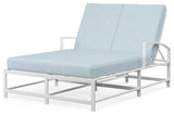 Bristol Sunbrella Upholstered Double Outdoor Chaise