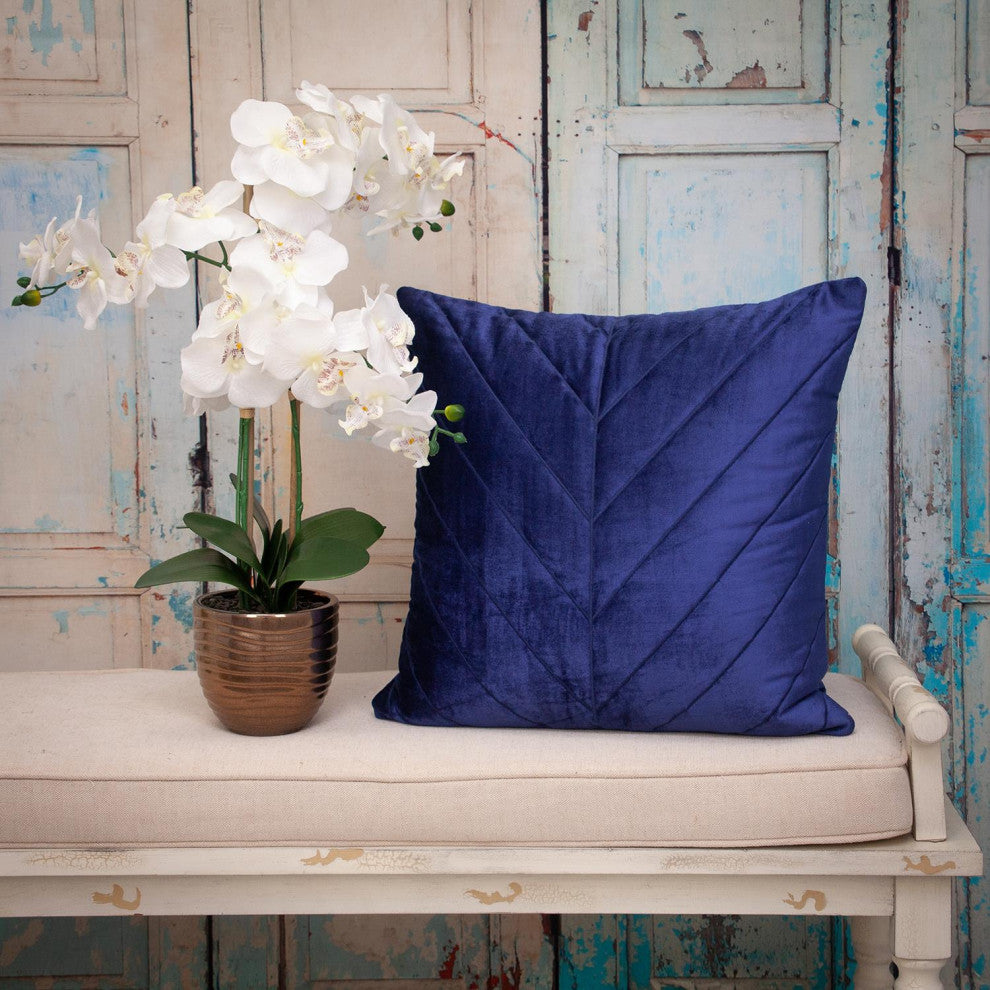 Parkland Collection Tobyn Blue Throw Pillow, Square