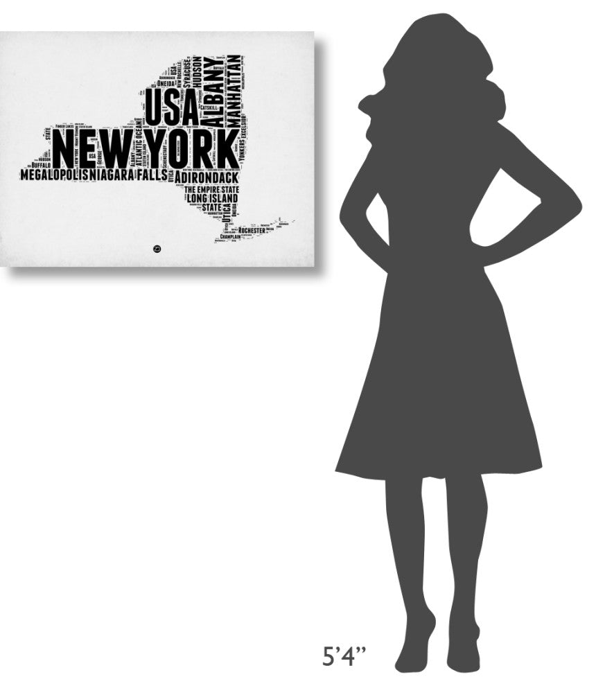 "New York Word Cloud 2" Fine Art Print