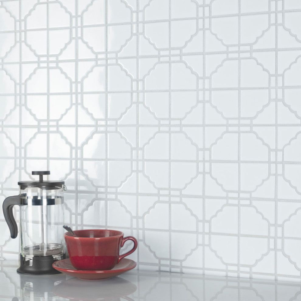 Osaka Glossy White Porcelain Floor and Wall Tile