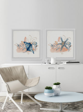 Bottom Dwellers Diptych, 2-Piece Set, 18x18 Panels