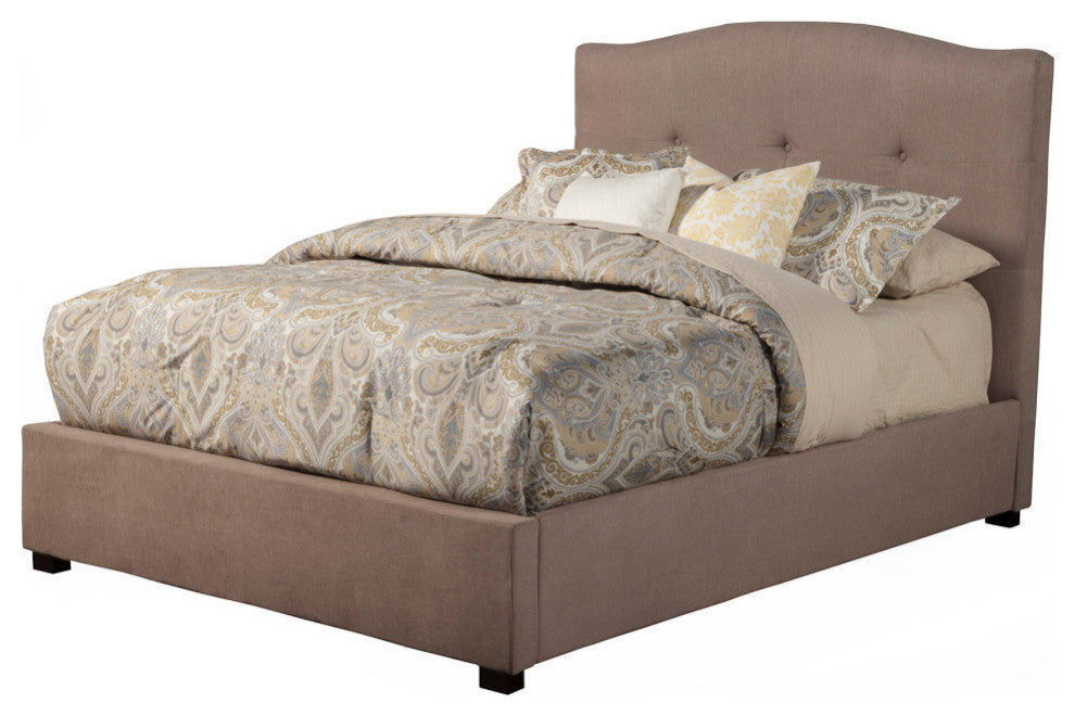 Amanda Full Tufted Upholstered Bed, Haskett/Jute