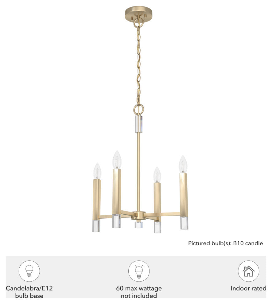 Hunter Sunjai Alturas Gold 4 Light Pendant Ceiling Light