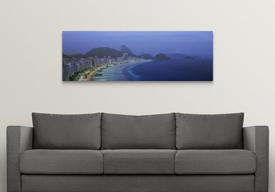 "Copacabana Rio de Janeiro Brazil" Canvas Art, 60"x20"x1.25"