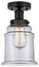 Innovations 616-1F-BK-G182 Canton 1 Light Semi-Flush Mount, Matte Black