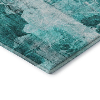 Premium Machine Washable Mayfield AMF560 Teal 9' x 12' Rug