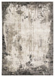 Noble Industrial Abstract Grey/ Ivory Indoor Area Rug, Grey, 3'3"x5'