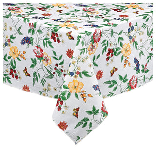 Enchanted Garden 100% Vynil Tablecloth, 60"x120"