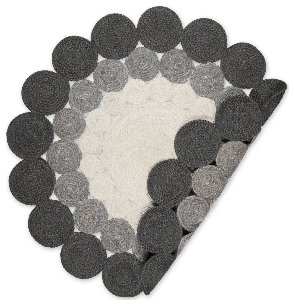 Gray Jute Braided Rug 3 Ft Round
