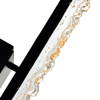 Stagger Integrated LED Black Wall Light