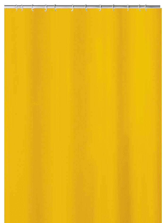 Contemporary Fabric Shower Curtain, Kito, Sunshine, Tub