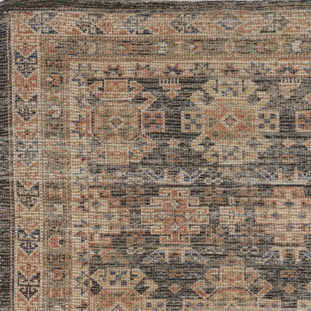 HomeRoots 7' x 9' Jute Charcoal Area Rug