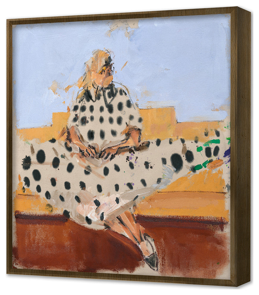 Polka Dot Fine Art Print, Gold, 35"x30"