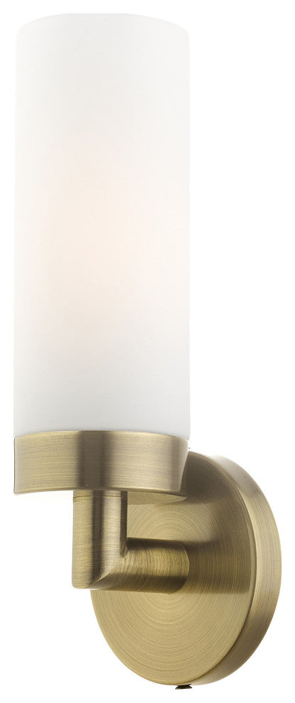 Antique Brass Nautical, Industrial, Contemporary, Urban, Sleek Single Sconce