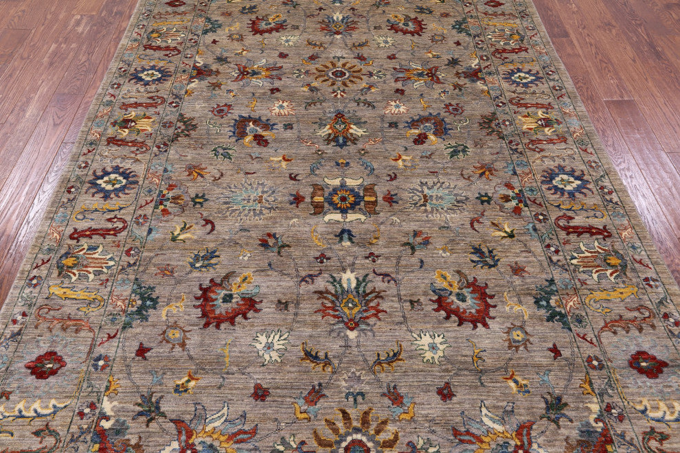 6' 7" X 10' 0" Hand Knotted Persian Tabriz Rug - Q12484