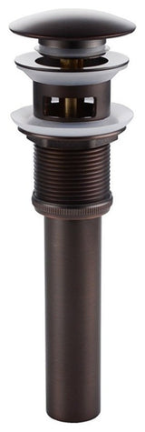 Nuevitas Solid Brass Pop-Up Drain, Oil Rubbed Bronze