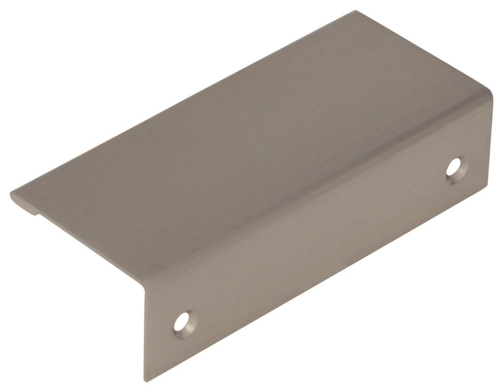 Amerock Edge Pull Collection Cabinet Edge Pull, Set of 10, Satin Nickel