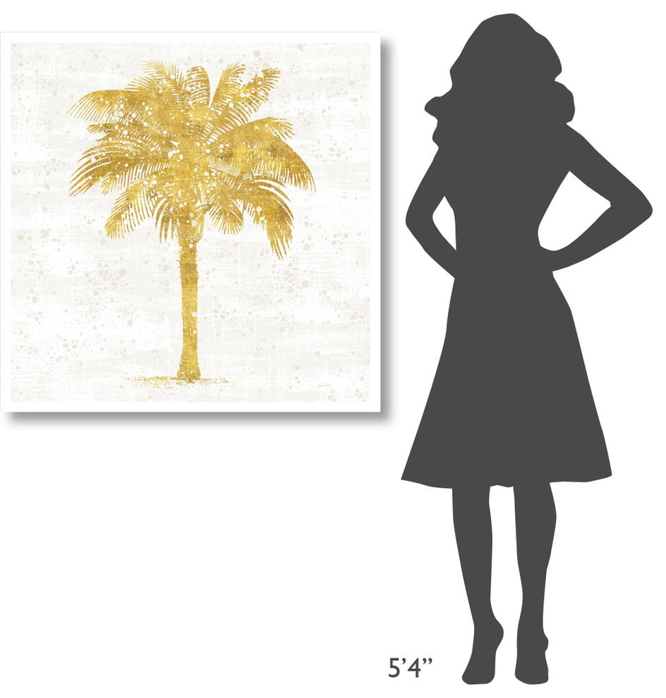 "Palm Coast II On White" Digital Paper Print by Sue Schlabach, 38"x38"