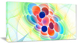 Fractal Virus under Microscope, Abstract Wall Art Canvas, 32x16