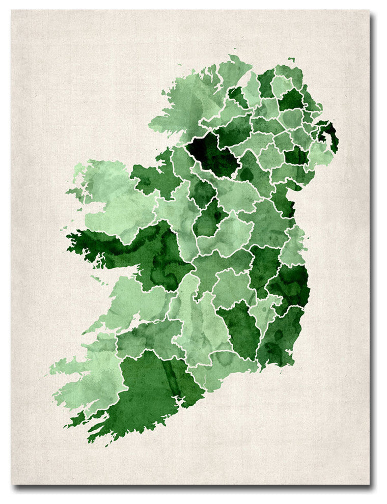 'Ireland Watercolor' Canvas Art by Michael Tompsett