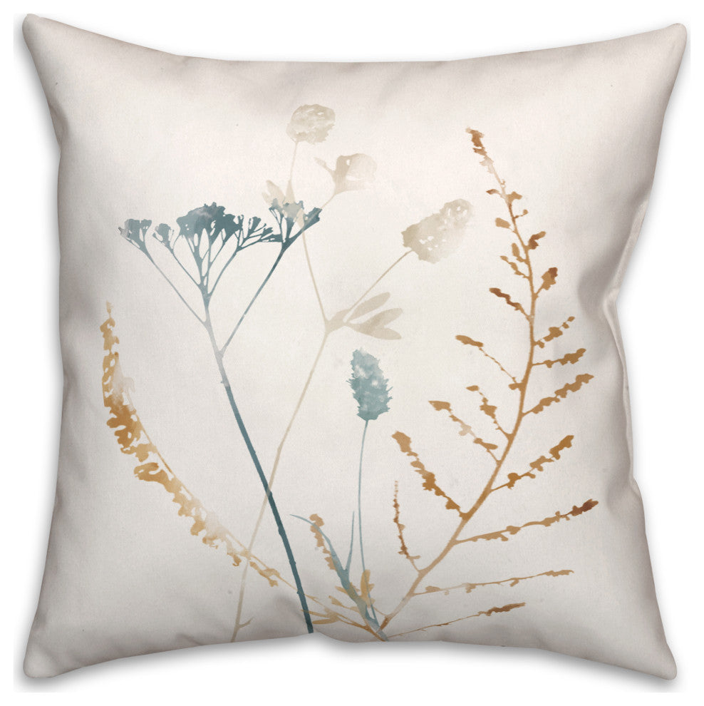 Wildflower Sprigs 18x18 Spun Poly Pillow