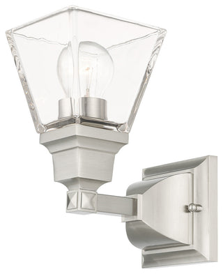 Livex Lighting Mission 1 Light Brushed Nickel Single Sconce