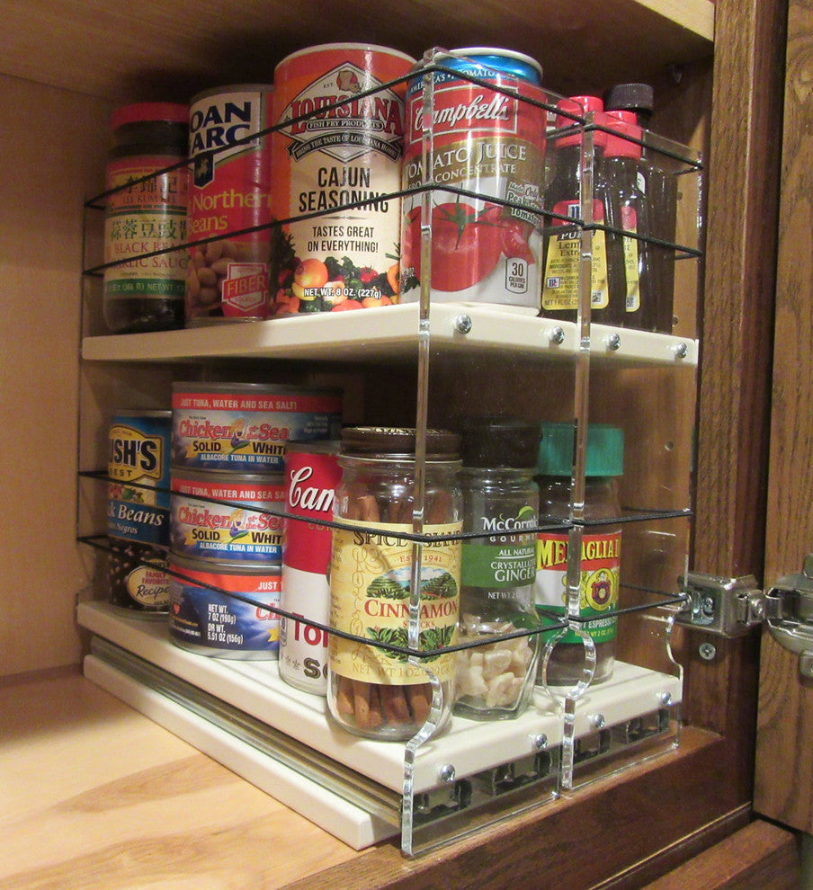 33x2x11 Spice Rack Drawer, Cream