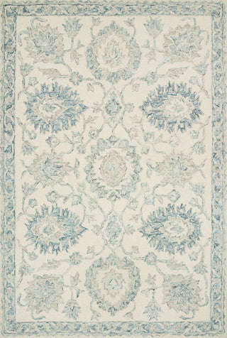 Loloi Norabel Ivory/Blue 5'-0" x 7'-6" Area Rug