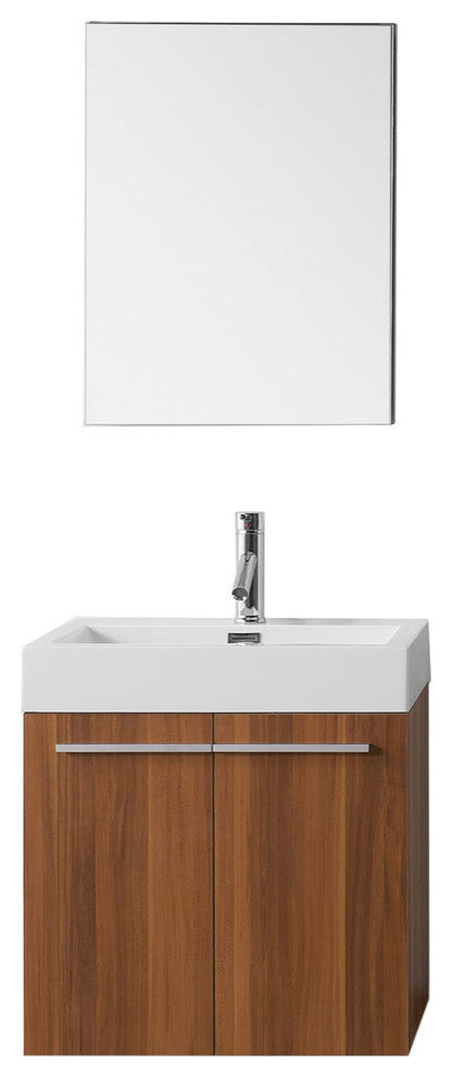 Midori 24" Single Bathroom Vanity Set, Plum, Polished Chrome Faucet