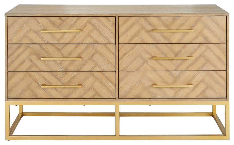 Safavieh Couture Estelle Dresser, Rustic Oak