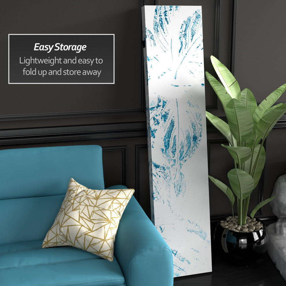 6' Tall Double Sided Pure Leaves Canvas Room Divider