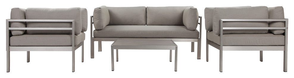 Cloud 4-Piece Sofa Set Grey
