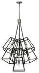 Hinkley Fulton Medium Seven Light Multi Tier, Aged Zinc