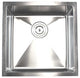 Stainless Steel Undermount Single Bowl Kitchen/Bar/Prep Sink, Brushed Stainless