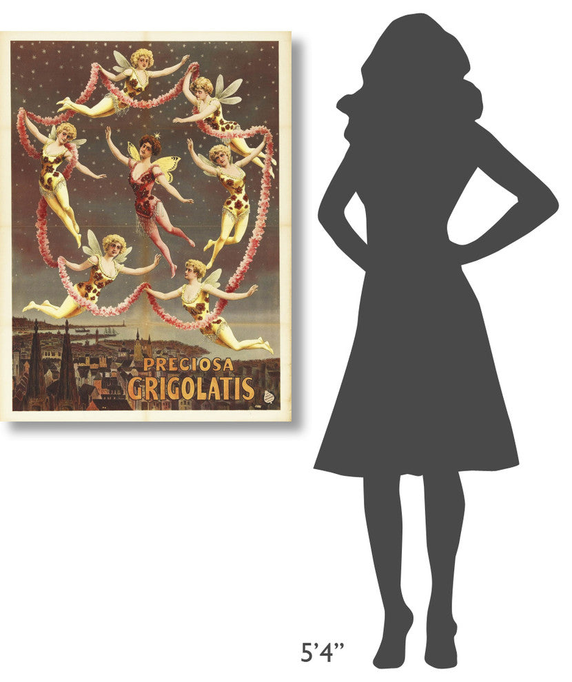 "Vintage Circus 10" Stretched Canvas Giclee by Hollywood Photo Archive, 30x40"