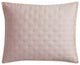 Lyocell Quilt Pillow Sham Set, 2 Piece, Blush, Standard