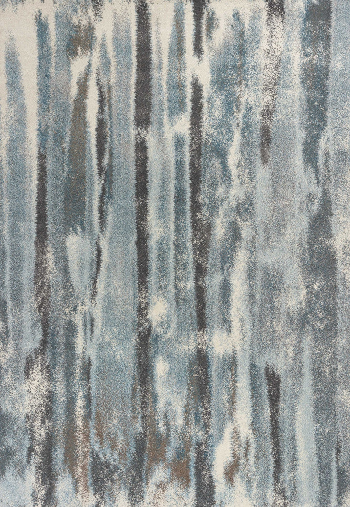 HomeRoots 7' x 10' Polypropylene Teal Area Rug