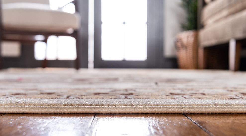 Unique Loom Ivory Oasis Taftan 4' 0 x 6' 0 Area Rug