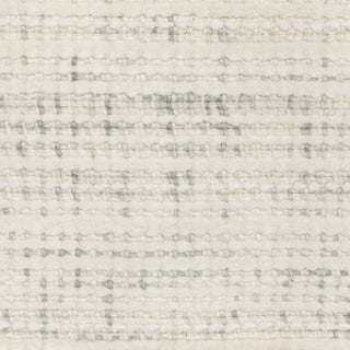 Cayden Textural Stripe Wool Blend Ivory/ Grey Hand-tufted Rug 8' x 10'