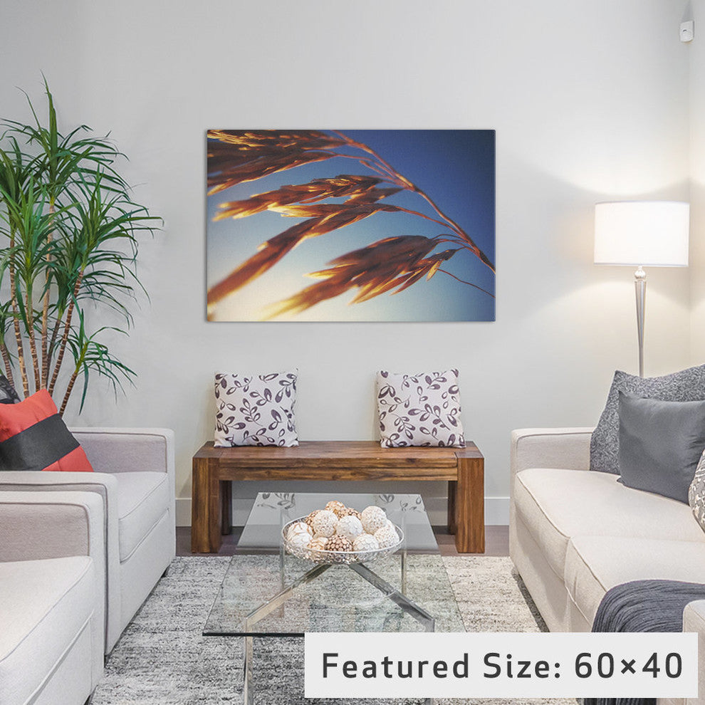 "Windy Wheat Fields II" by Laura Marshall, 26x18x1.5
